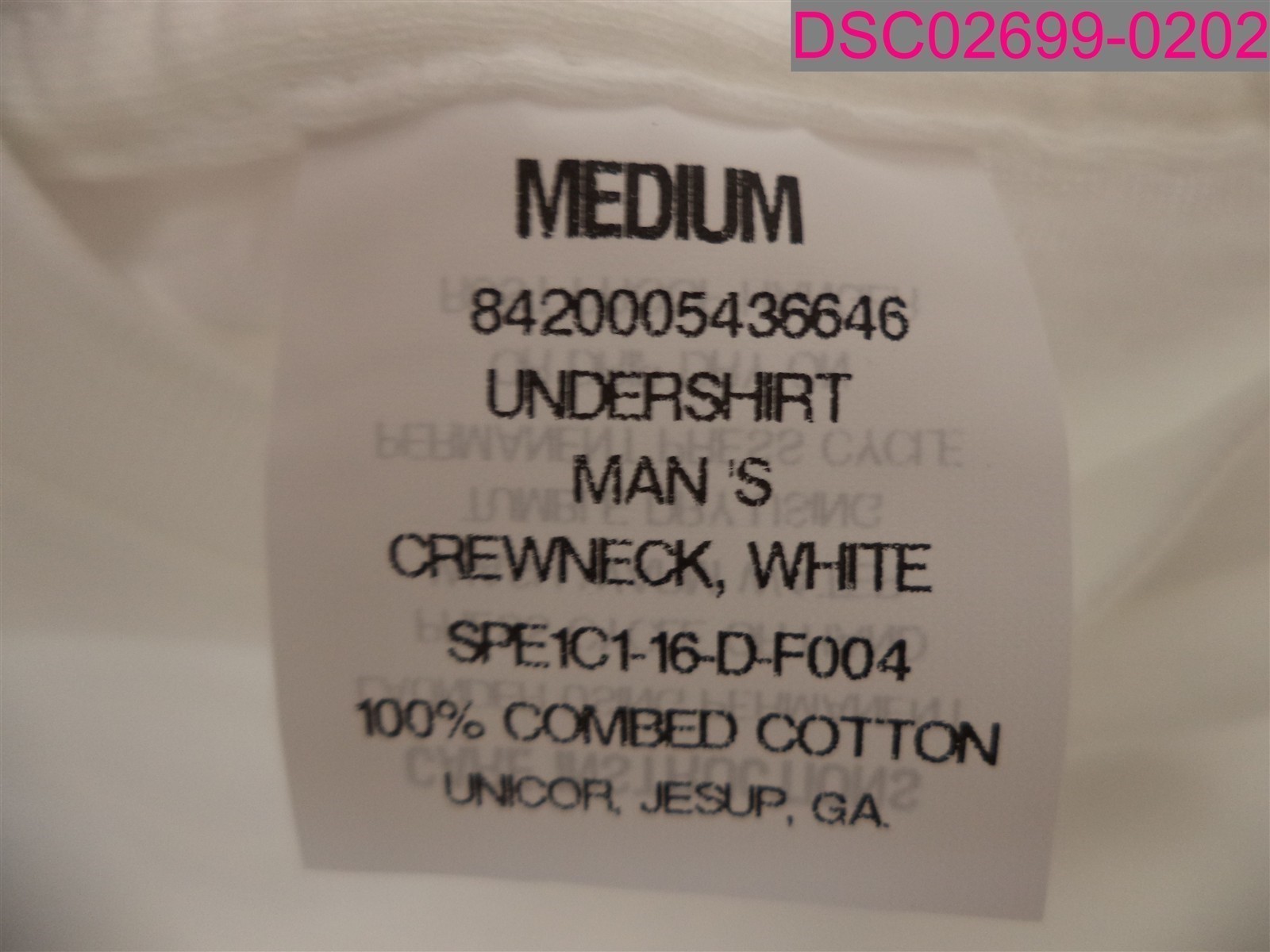 3 Pack OdysseyDCS Men’s White Medium Undershirts Short Sleeve