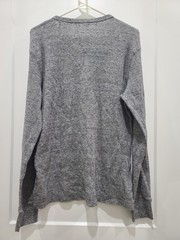 Old Navy Built In Flex Long Sleeve Waffle Knit Thermal Shirt Mens Large Gray