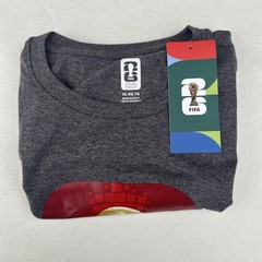FIFA Official Licensed World Cup T Shirt Short Sleeve New with Tag Dark Gray L