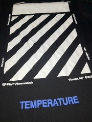 Off-White Men’s Black Temperature Graphic Logo Crew Neck SS T-Shirt Size XS