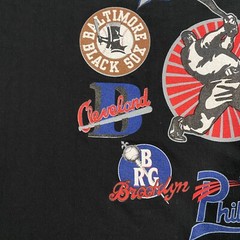 VINTAGE Cross Over Negro Leagues Baseball Long Sleeve Shirt Adult X-Large Black