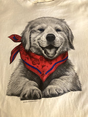 VINTAGE Bob Harrison Myrtle Beach Puppy Beach Bum shirt XL Wildside vtg USA dog