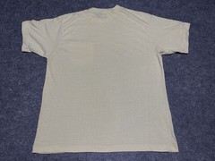 True VIntage Single Stitch THIN Distress Pocket Blank Pale Yellow Shirt Baggy Sm