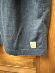 Marine Layer Blue Solid Embroidered Pocket Short Sleeve Crew Neck T-Shirt M