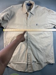Ralph Lauren Blake Vintage Button-Down Shirt Beige Oversized Men’s MED