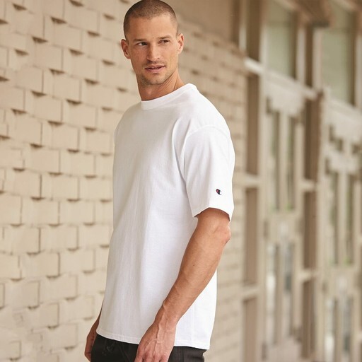 CHAMPION Mens T425 White 6 oz. Short Sleeve Cotton T-Shirts new 6 pack gallery