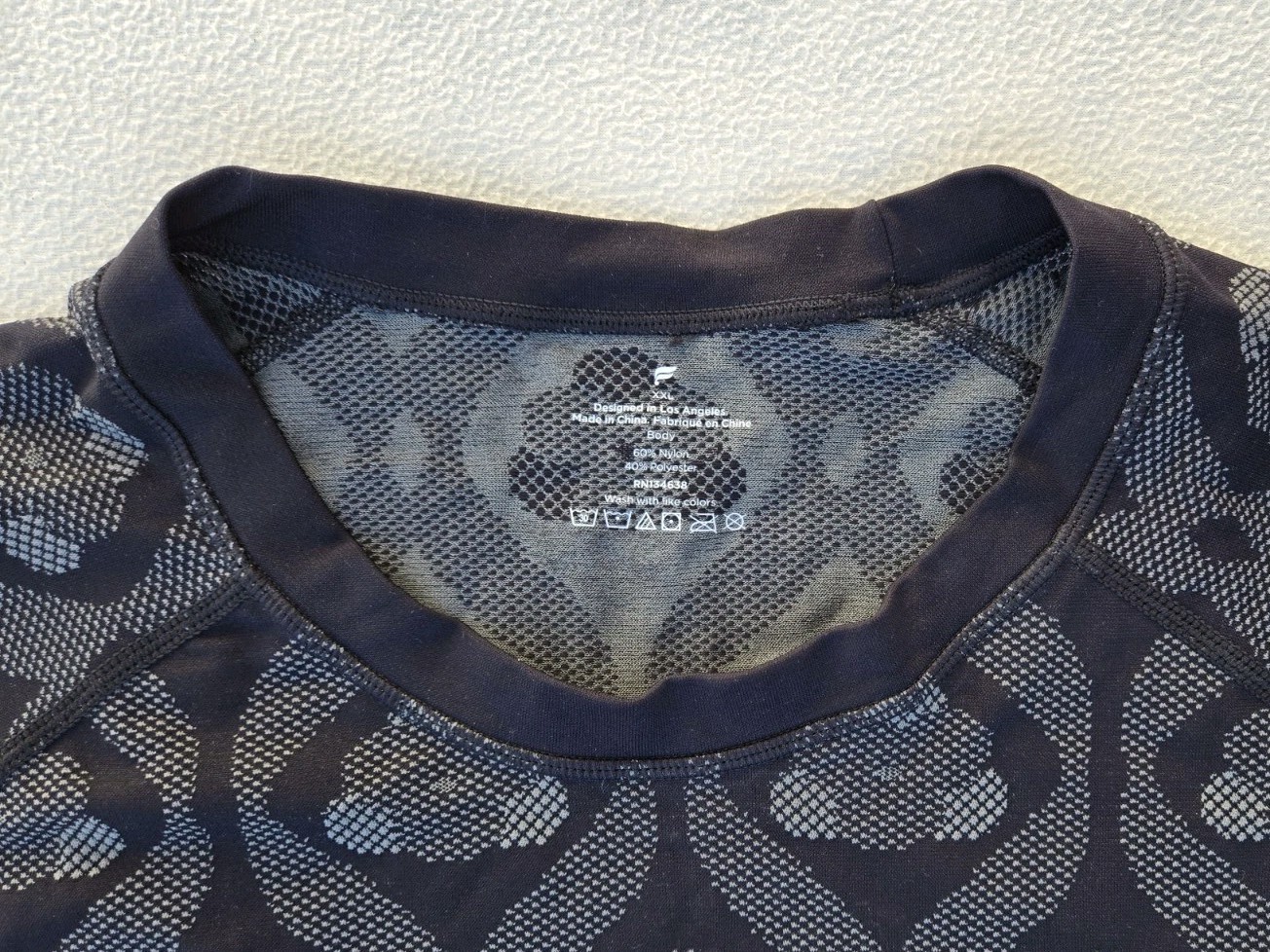 Fabletics Shirt Mens The Training Day Tee XXL Black Nylon Blend Lightweight gallery
