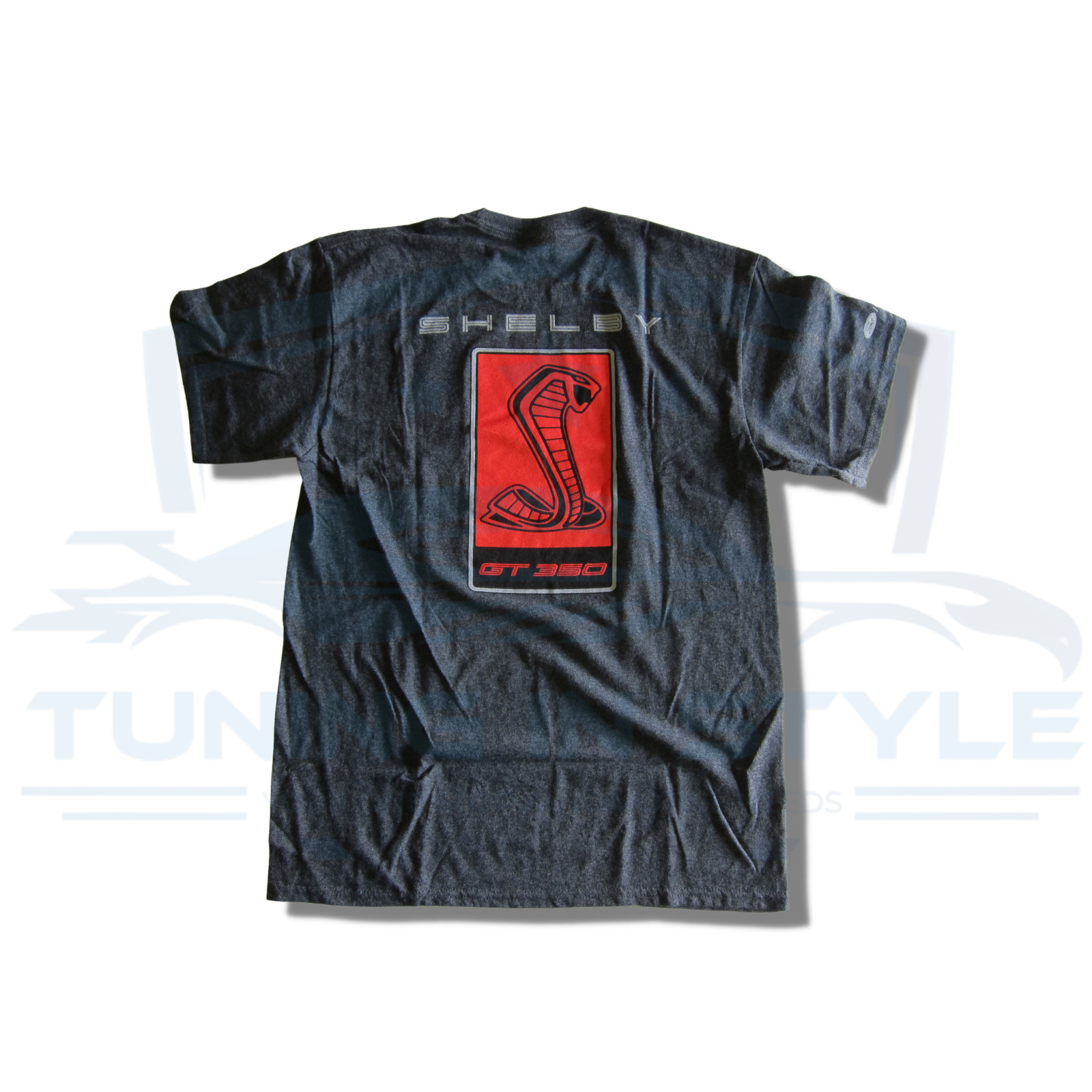 Ford Mustang GT350 Shelby Cobra Logo Cotton T-Shirt Gray Official Licensed gallery