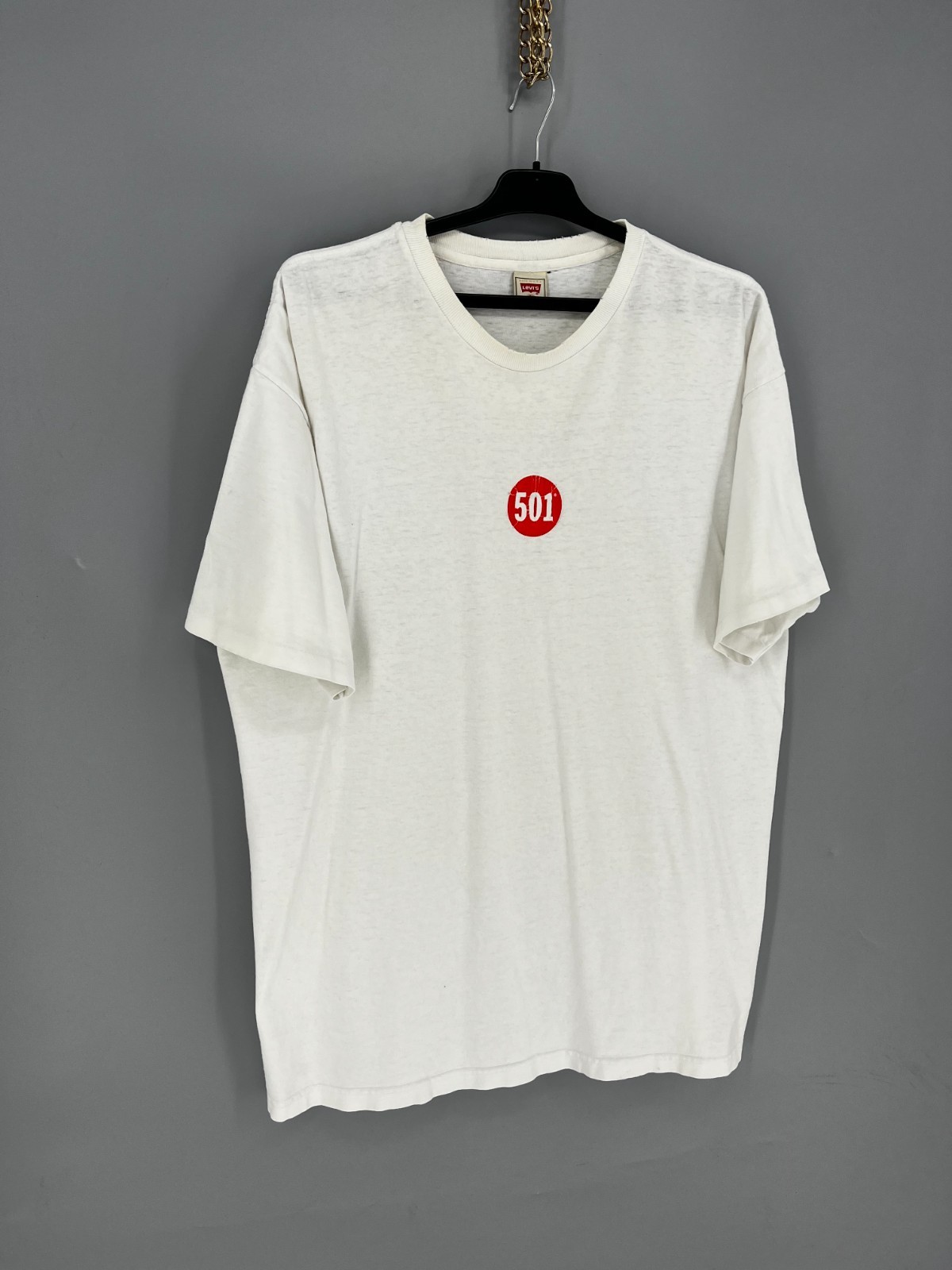 Vintage 90s Levi’s 501 T shirt mens tee Rare Men’s Size L Made in USA gallery