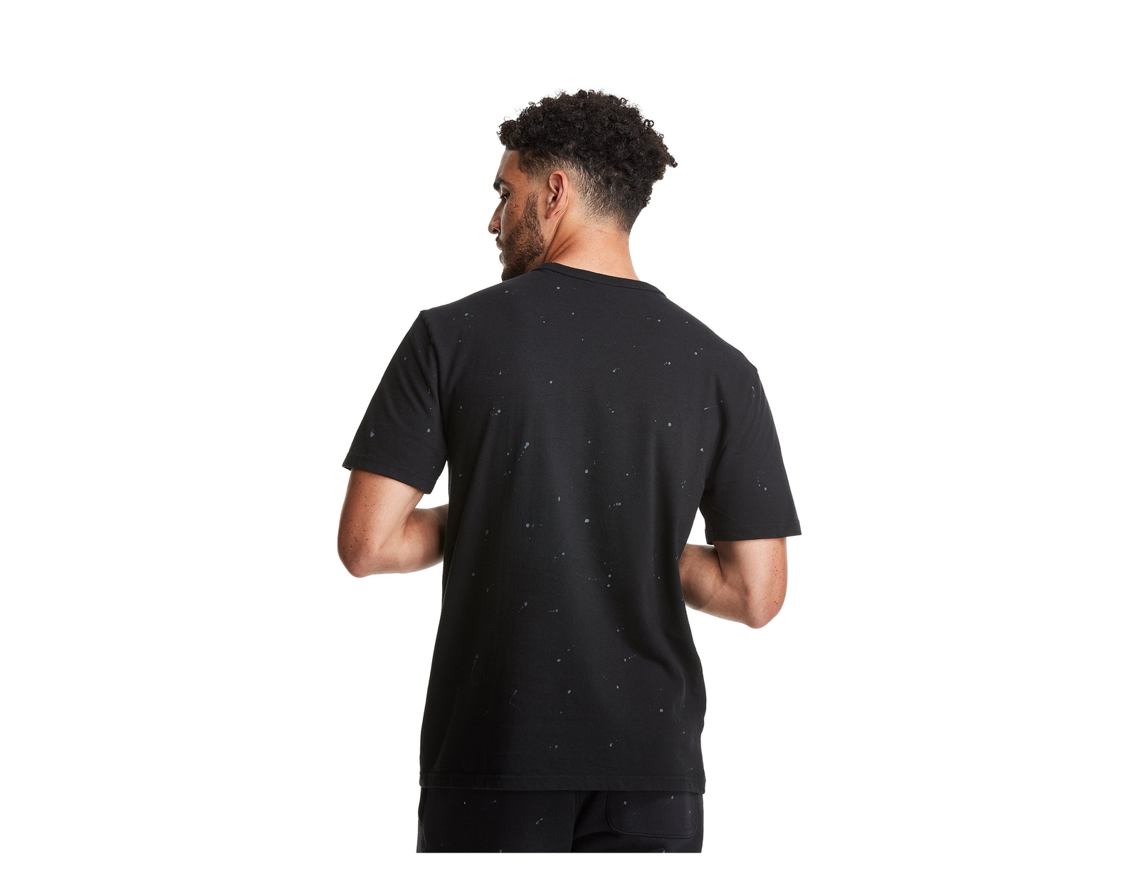 Champion C-Life Heritage Paint Splatter SS Black Tee T25969-549967-A82C gallery