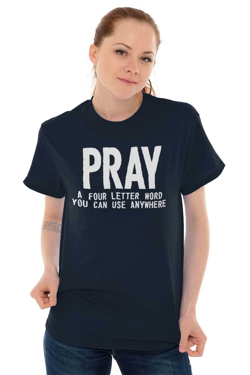 Cute Religious Jesus Christian Worship Pray Womens or Mens Crewneck T Shirt Tee gallery