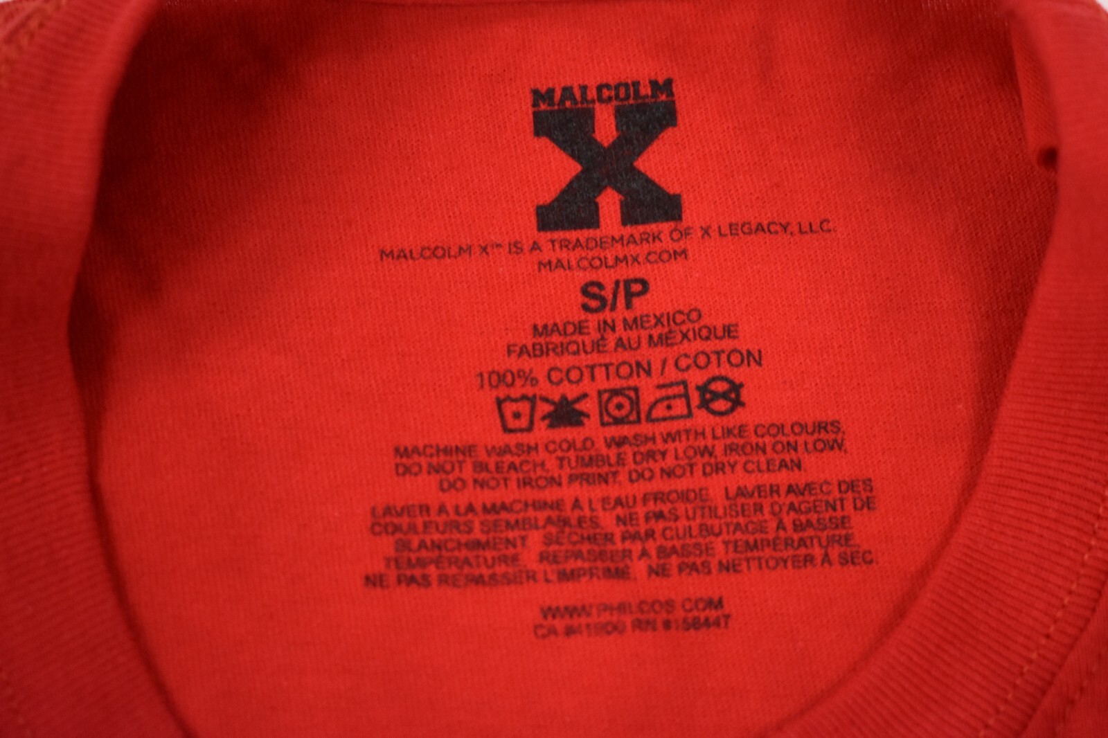 Malcolm X Mens Malcolm X Official Merchandise Red Graphic Shirt New S, M, L gallery