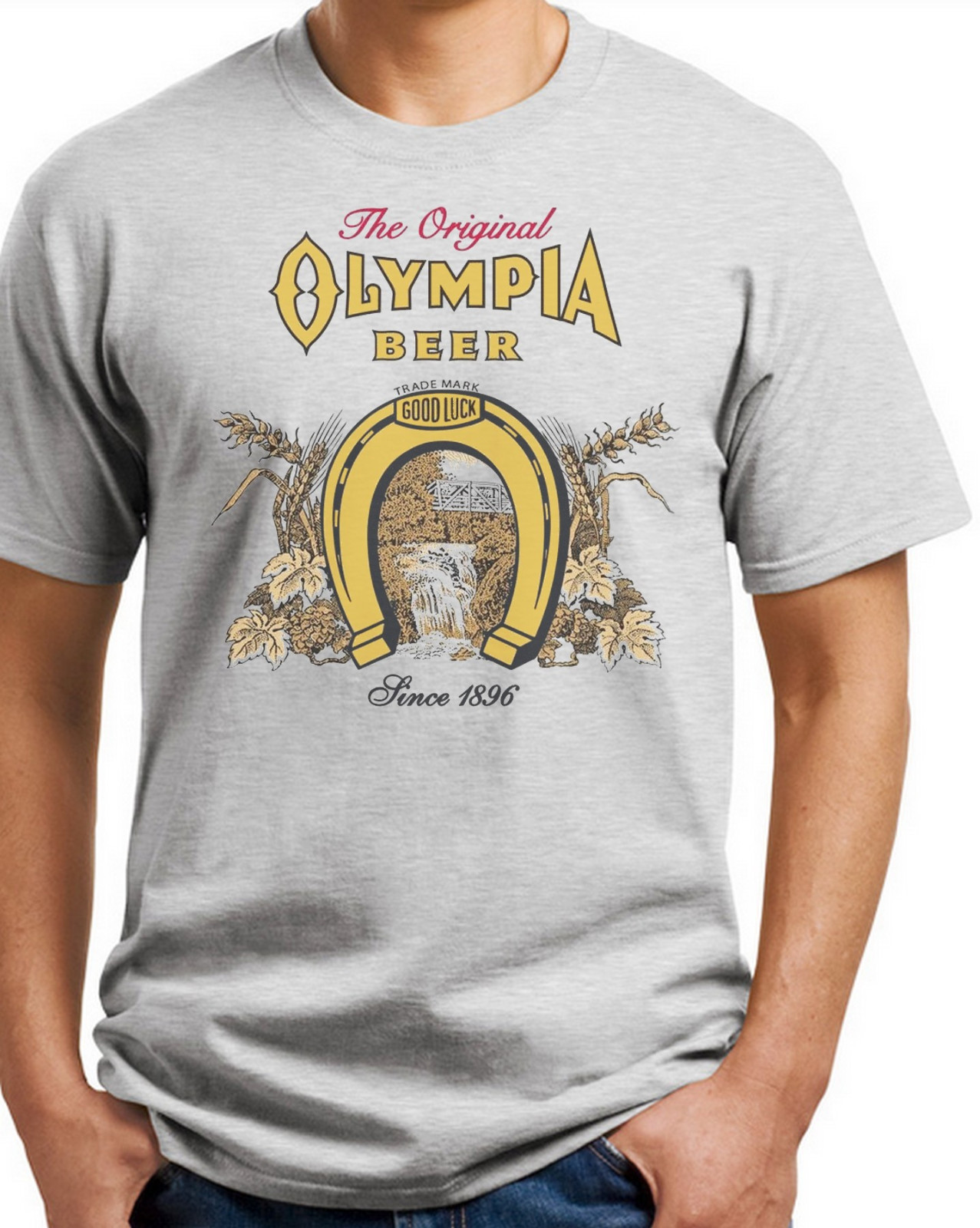Olympia Beer T-shirt #4 Short and Sleeve logo Heavy Cotton S-3X Free ship USA gallery