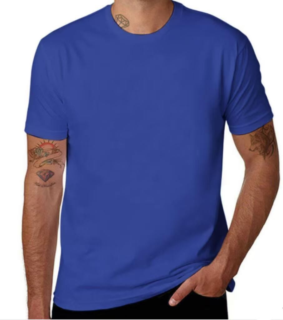 Mens CottonT Shirts Plain Short Sleeve Tee Cotton gallery