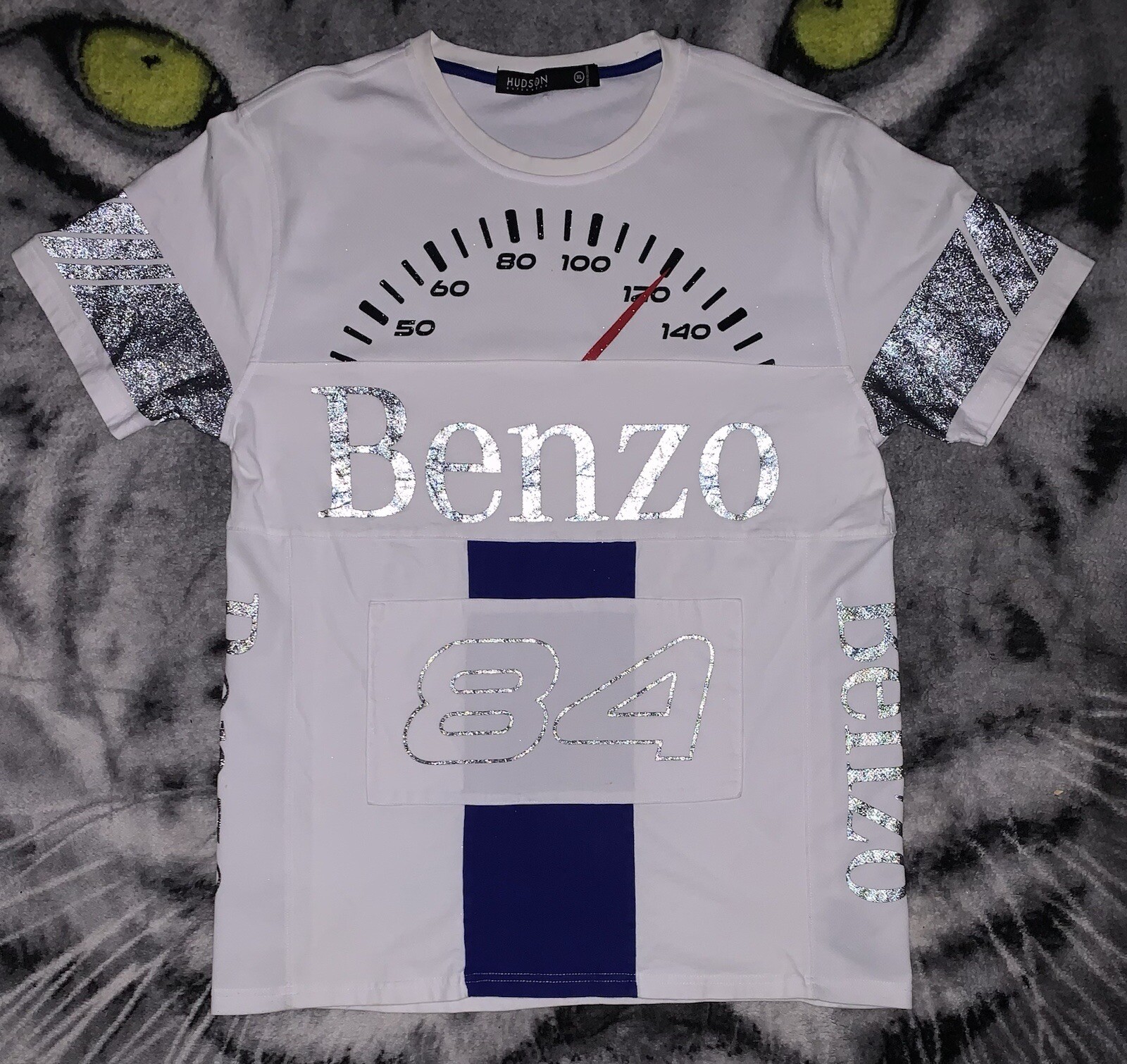 Rare Hudson mercedes benz 1984 Benzo Reflective Shirt Sz Xl gallery