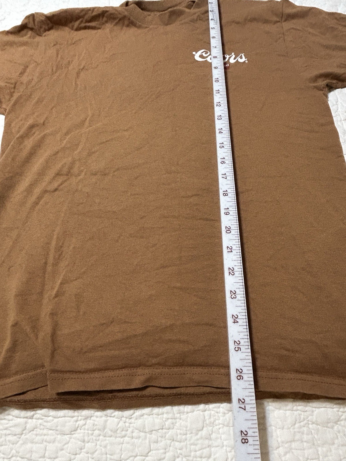 Tee Luv Men’s Size M T-Shirt Coors Banquet Team Rodeo Tan gallery
