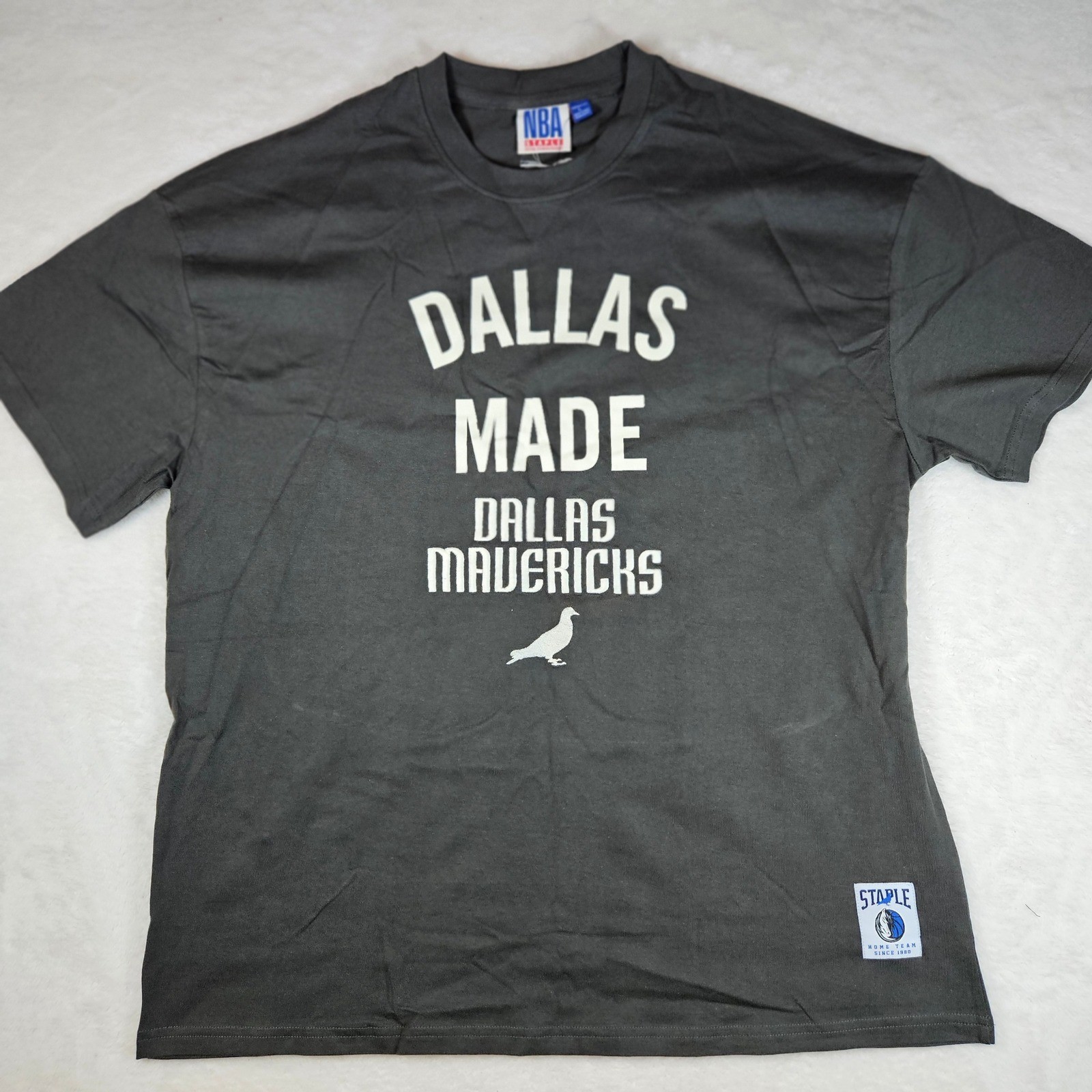 NBA Staple Dallas Mavericks Mens T-Shirt Dallas Made Charcoal Grey ST233TE004 L gallery