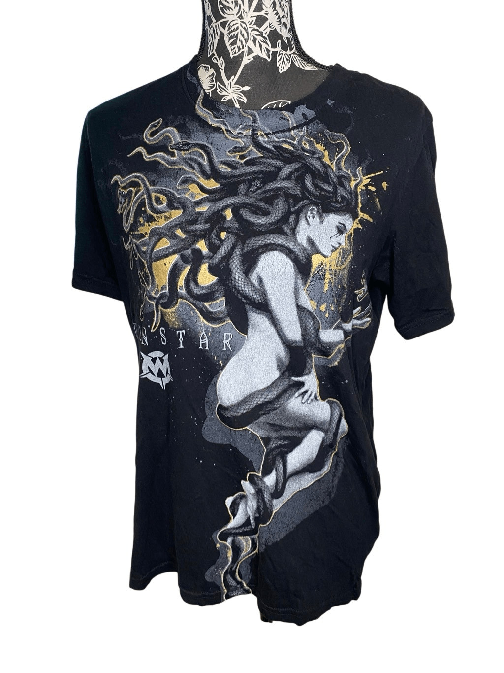 Wornstar Medusa Graphic T Shirt Rock Metal Biker Gothic Black Tee Grunge Punk gallery