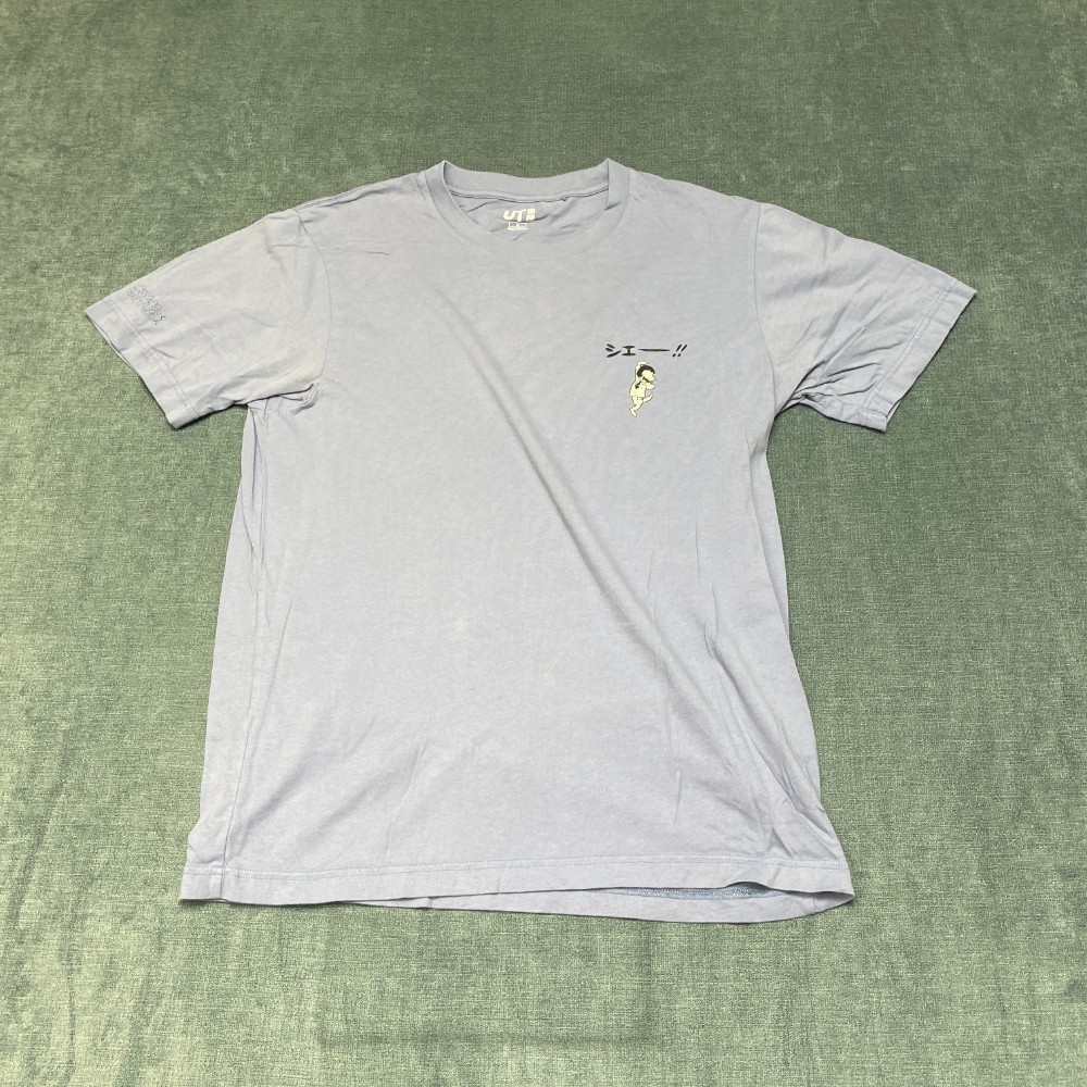 Uniqlo T Shirt Mens Medium Light Blue Crew Neck Everyday Wear All Day Comfort gallery