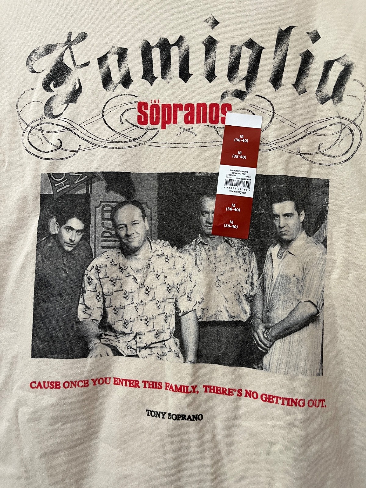 The Sopranos Official Mens Tee Sand Graphic T-Shirt 100% Cotton New U pick Size gallery