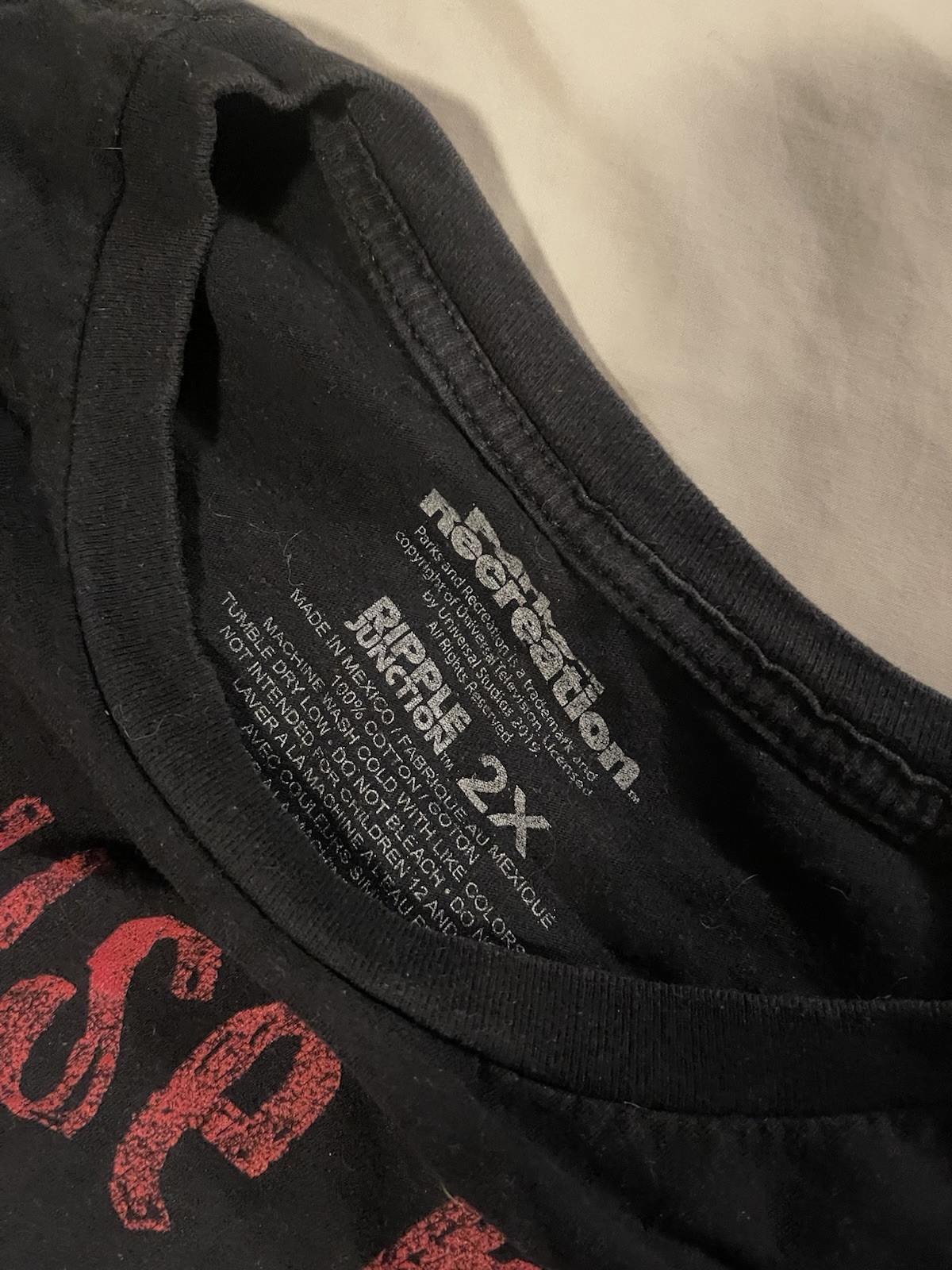 2XL Black Mouse Rat Graphic Print Crew Neck T-Shirt gallery