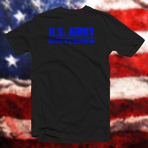 Army Veteran Cotton T-Shirt Star Military United States Armed Forces gallery