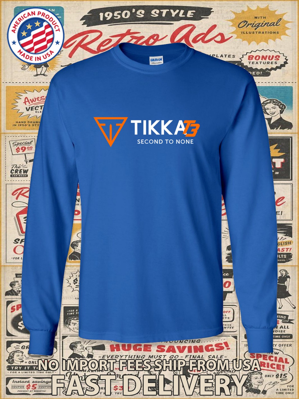 New Tikka Sako Rifles T3X Logo Men's Long Slevee T-Shirt American T-Shirt gallery