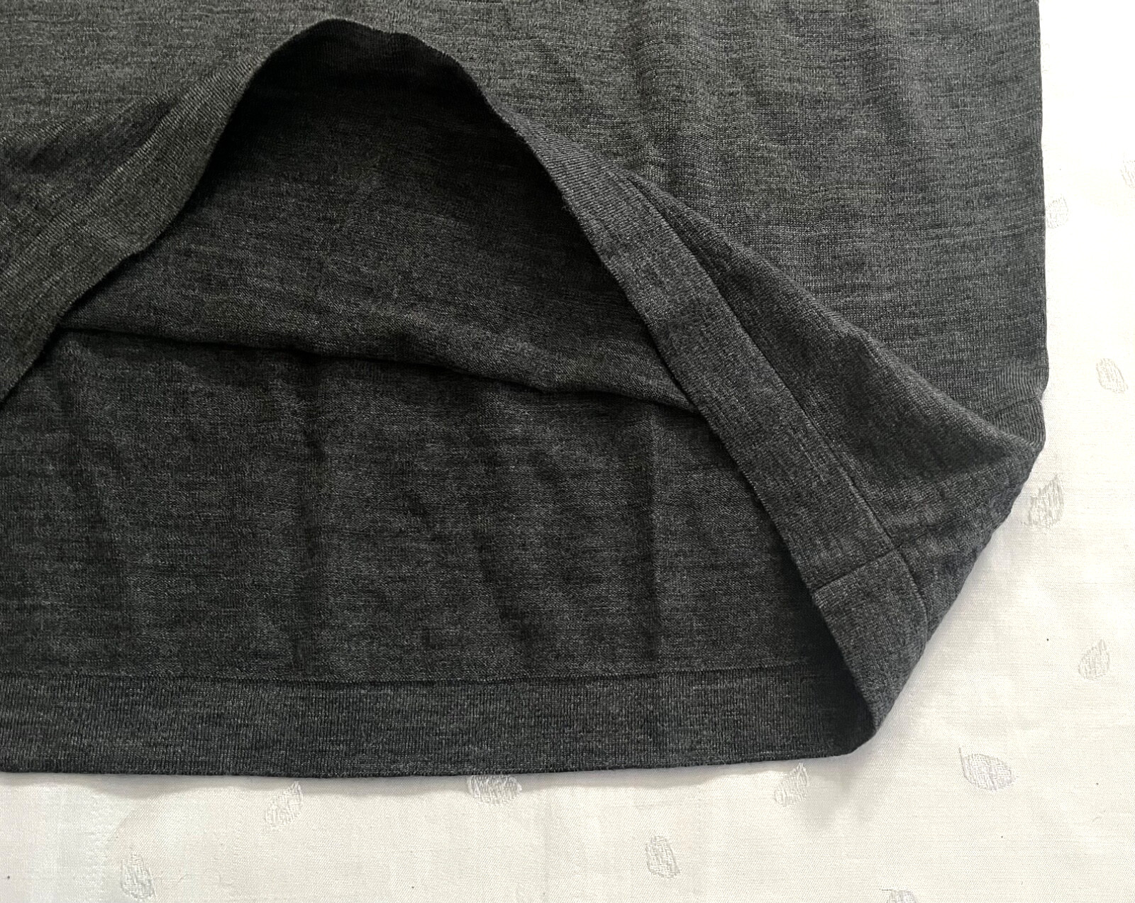 NWT $99 Massimo Dutti Wool lyocell blend Tee Shirt in Dark Gray Men's Size M gallery