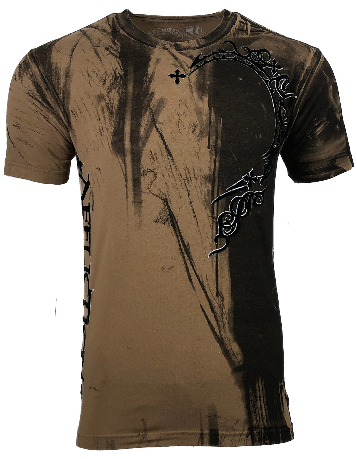 AFFLICTION Men's T-Shirt DARK NIGHT Biker Skulls Tattoo MMA S-5XL gallery