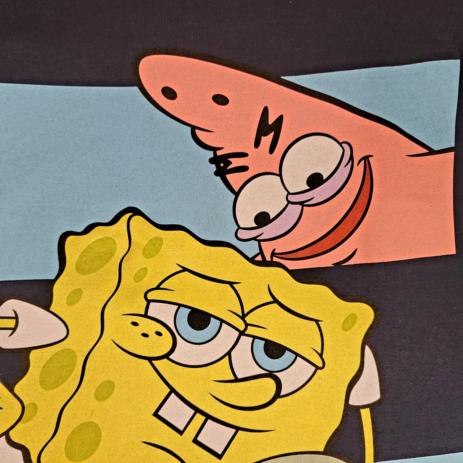 SPONGEBOB SQUARE PANTS SHIRT MENS MEDIUM LONG SLEEVE BLUE SQUIDWARD NWT gallery