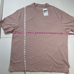 NEW Nike Jordan Wordmark 85 Embroidered Pink Tan T-shirt Mens Size XL