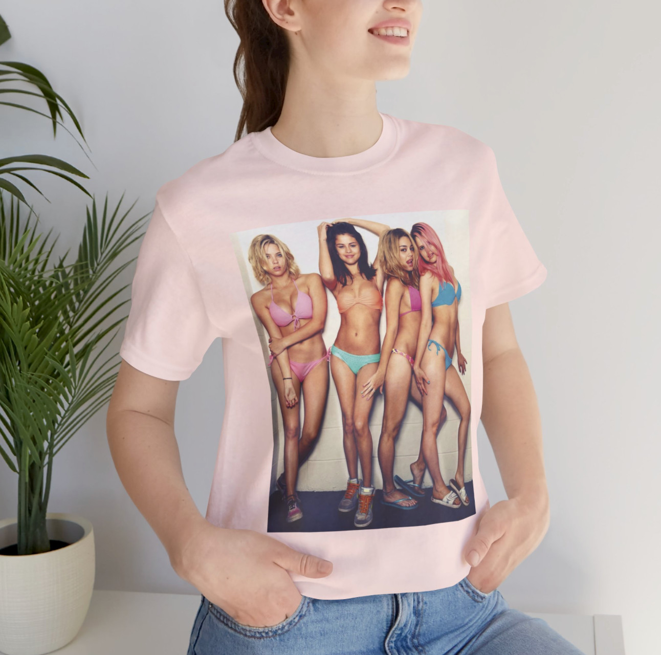 Spring Breakers Bikini T-Shirt ♡ Brit Candy Cotty Faith ✩ Neon Y2K Aesthetic! gallery