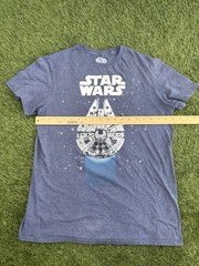 Disney Star Wars Mad Engine Millennium Falcon Blue Tshirt Mens Size Medium