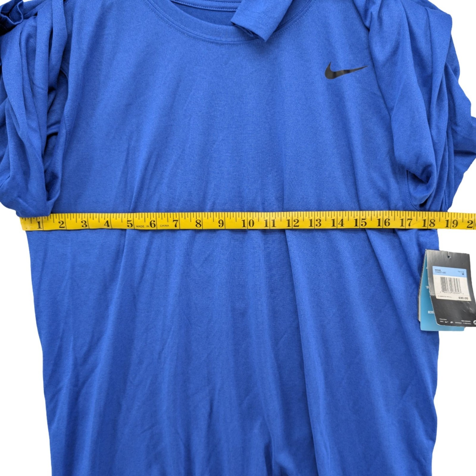 Nike Legend 2.0 T Shirt Mens Blue Long Sleeve Dri Fit Crewneck Pullover Tee Sz M gallery