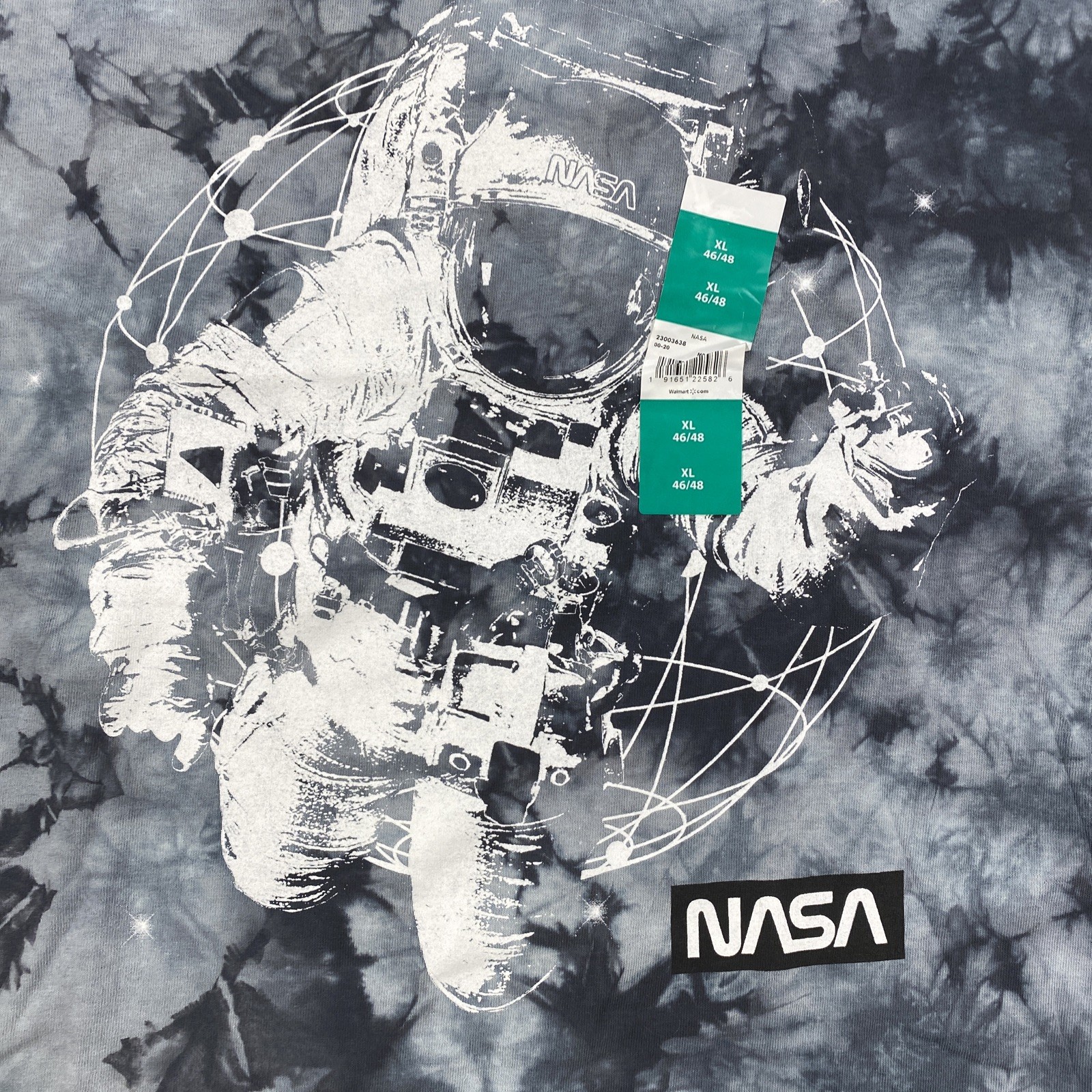 Nasa Shirt Mens xl gray tye dye astronaut outerspace graphic space suit ship gallery