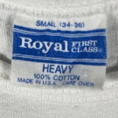 Vintage Germany Royal First Class Shirt Mens Small White Eagle Crest Tank USA