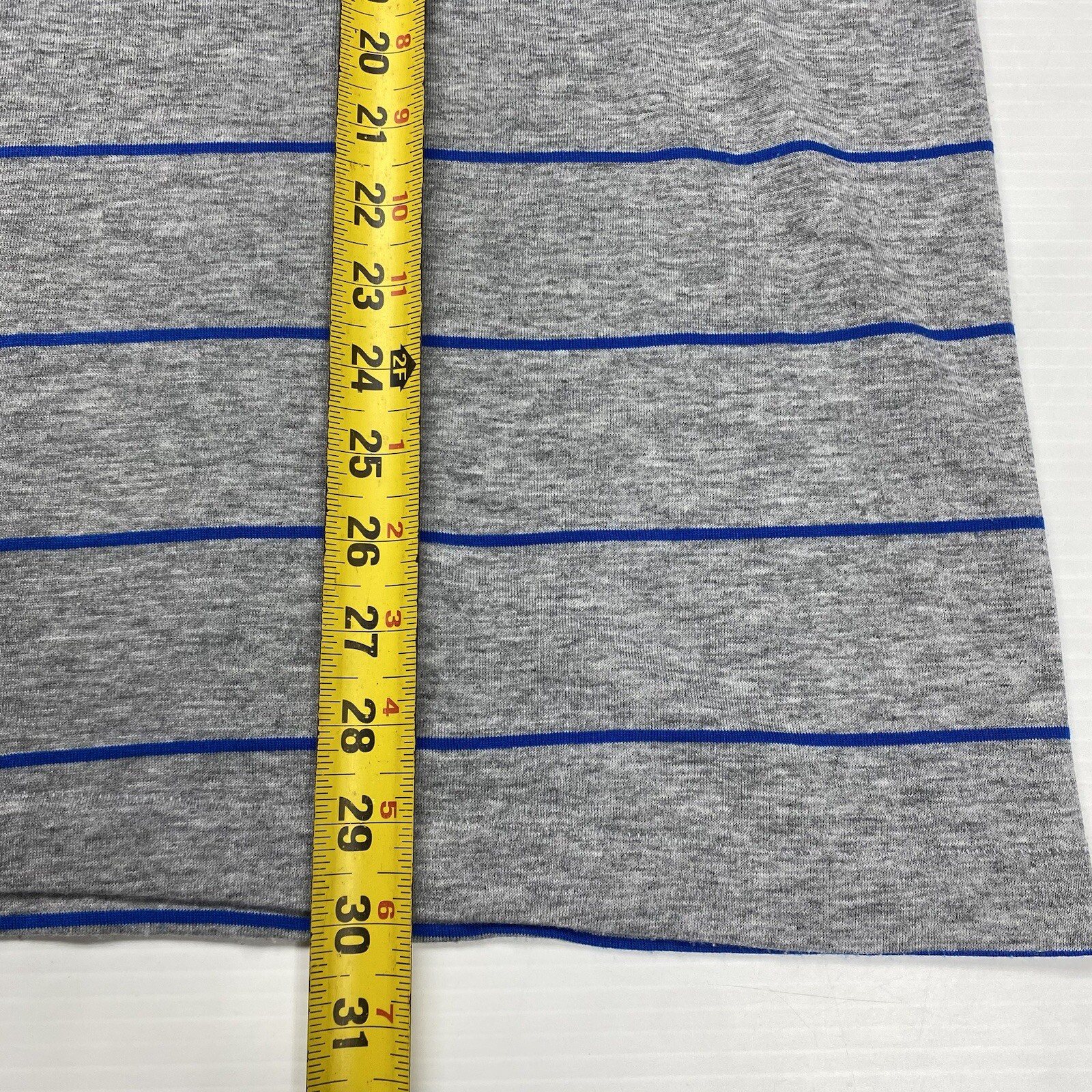 Vtg FILA Dominican Republic Beach Exploration Team Mens T-Shirt L Gray Striped gallery