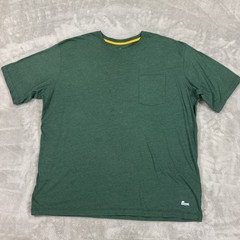 Berne T Shirt Mens 4XL Tall Green Cotton Polyester Performance Pocket Workwear