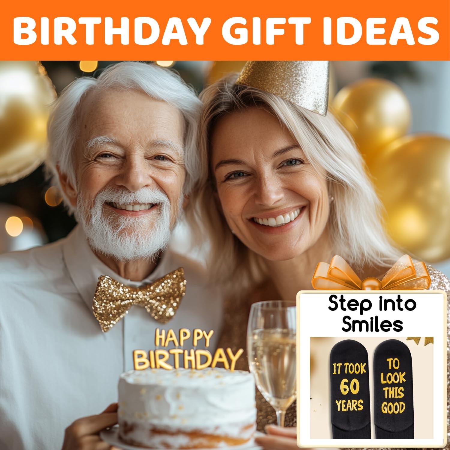 60th Birthday Gifts - 60 Year Old Socks with Birthday Card for Dad Mom, Gifts... gallery
