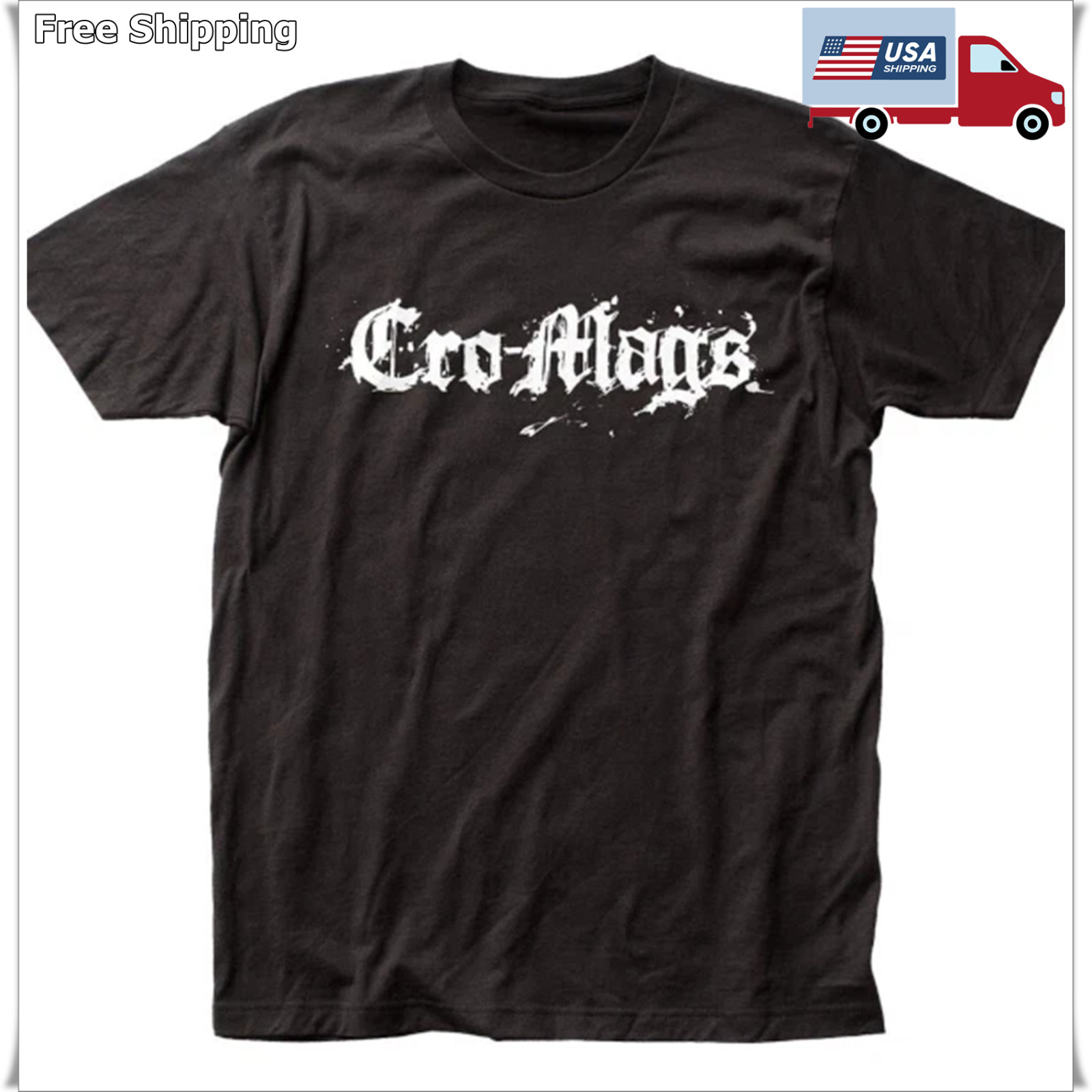 Cro-Mags Logo Men’s T Shirt Rock & Roll Music Classic Hardcore Punk Band Tee gallery