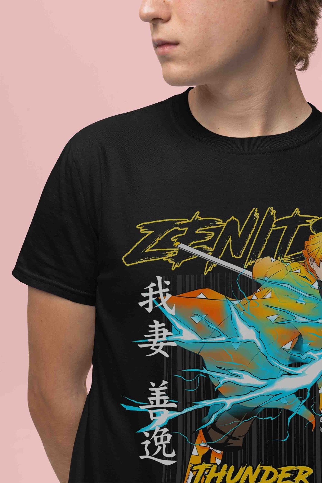 Demon Slayer Shirt Zenitsu Tshirt Tanjiro T-Shirt Muzan Doma Tee Inosuke Nezuko gallery