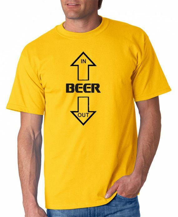 Beer In Beer Out T-shirt Drinking Funny 3 Colors S-3XL gallery