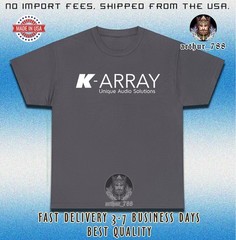 New K-ARRAY Unique Audio Solution Logo Men’s T-Shirt American Size S-5XL Tees