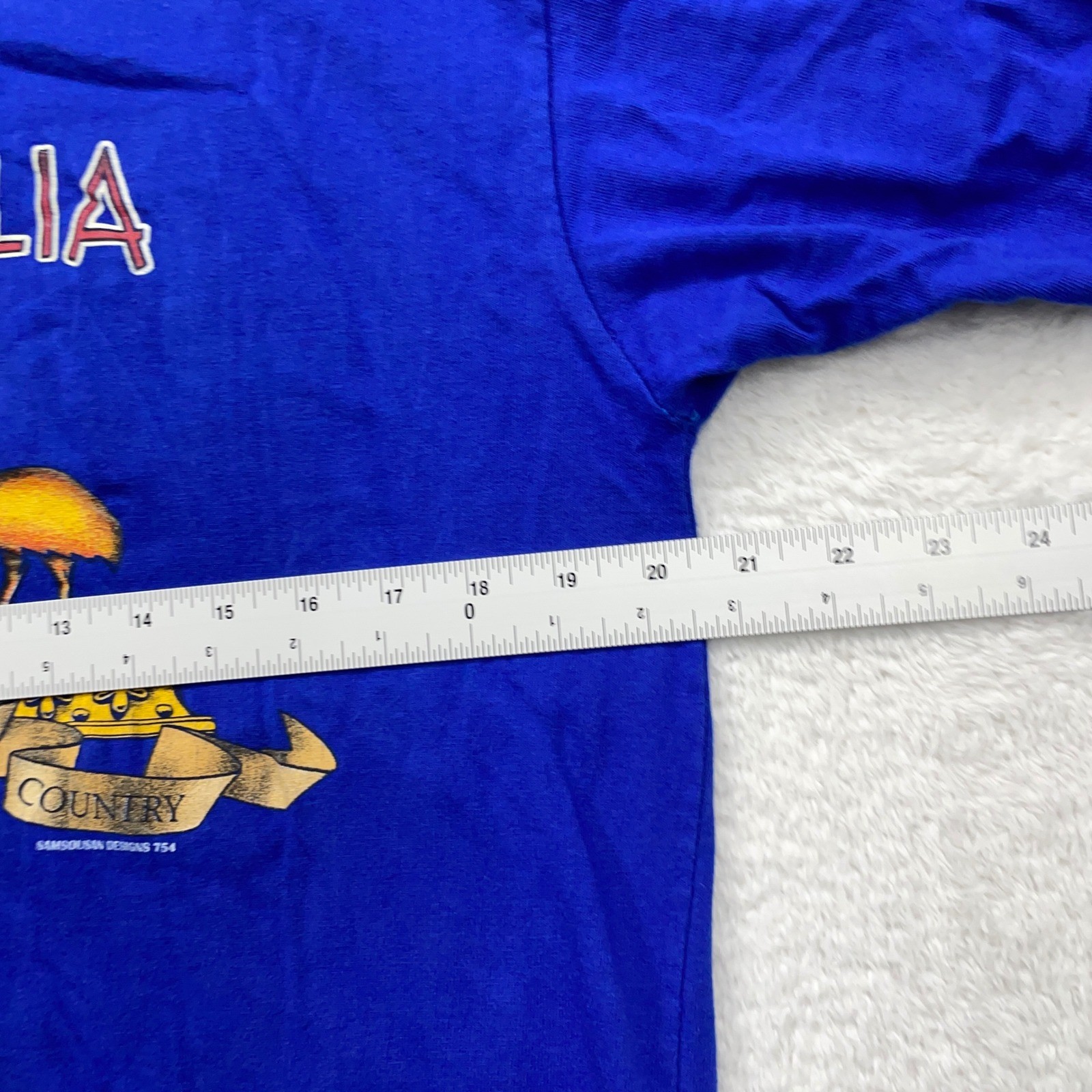 Australia Souvenir T-Shirt Vintage Graphic Print Short Sleeve Large gallery