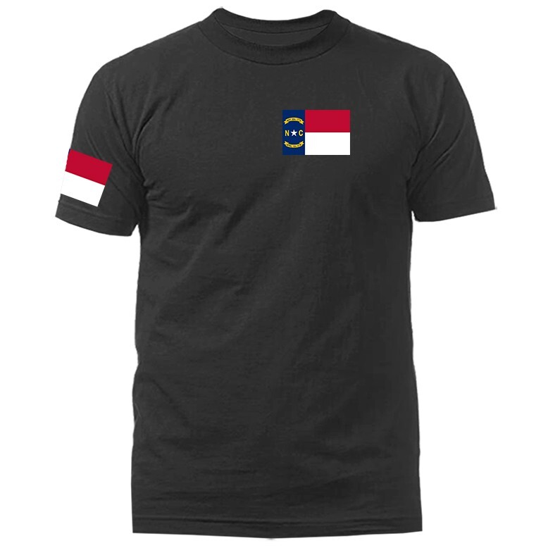 State of North Carolina Flag Crest Graphic T-shirt gallery
