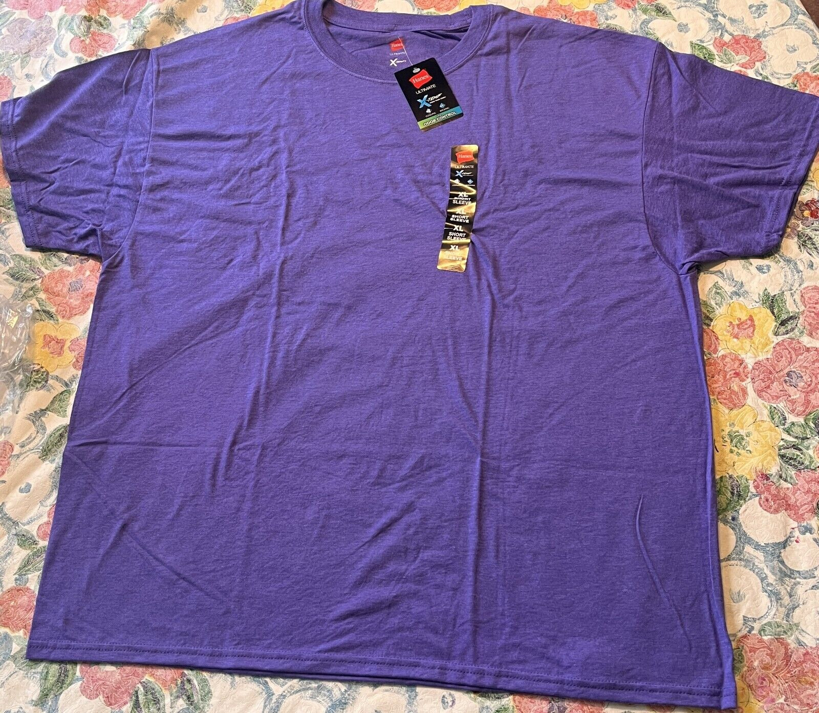 Hanes Ultimate X-Temp Short Sleeve T-Shirt LAVENDER - XL - Cooling Wicking gallery