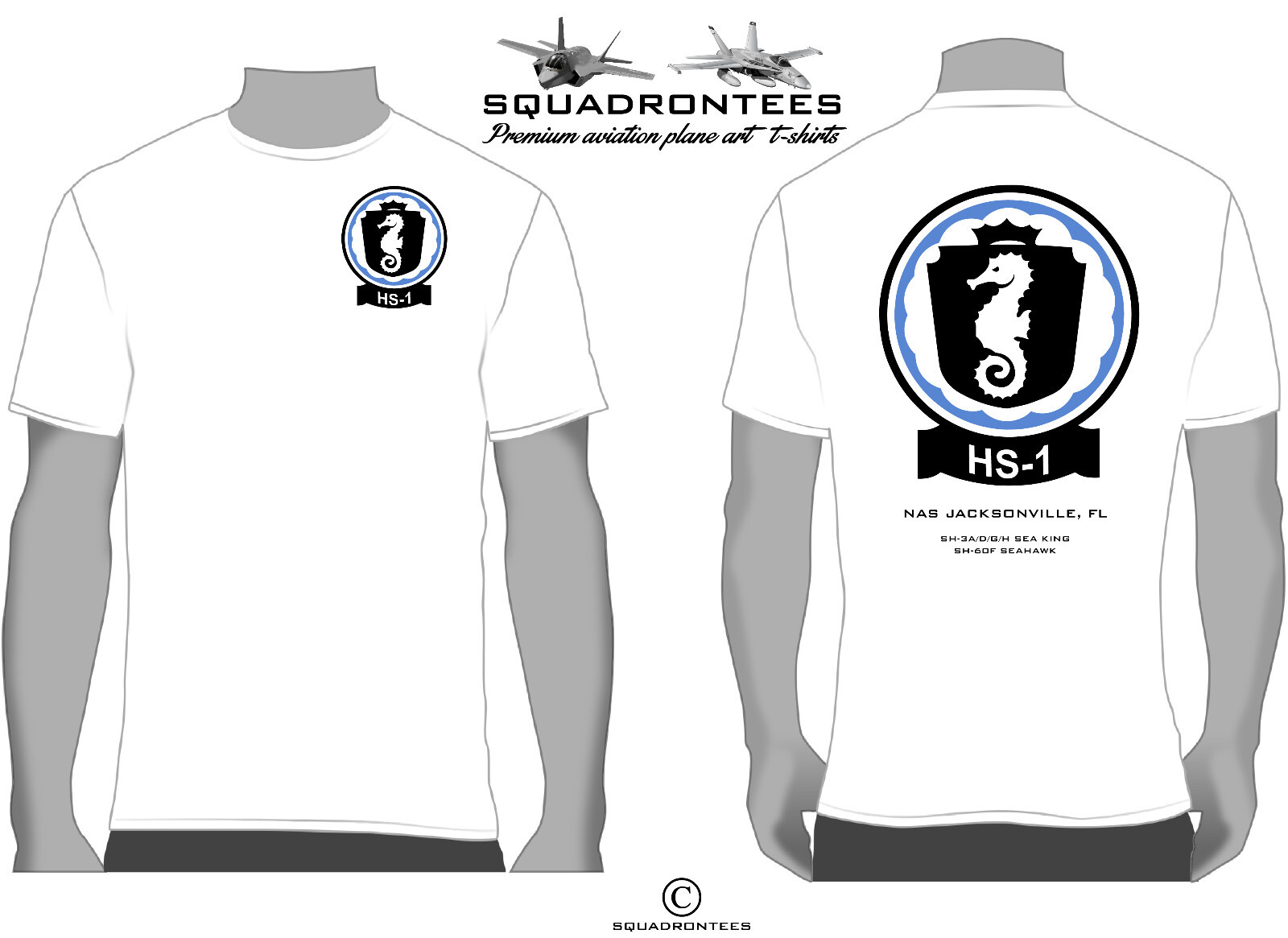 HS-1 Seahorses T-Shirt D1 – USN Licensed Product