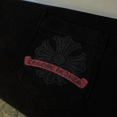 Chrome Hearts Early 2000s Red Horseshoe Scroll Tee Size Small