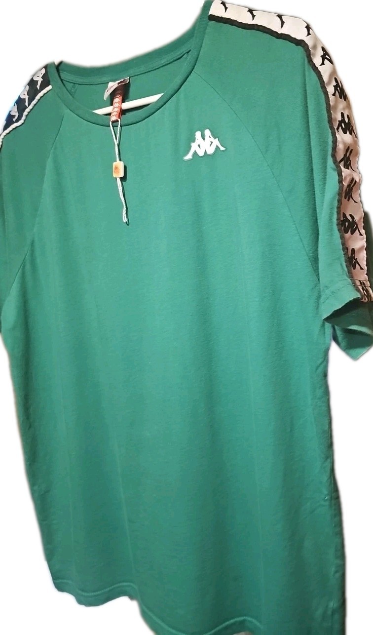 Kappa Men's Banda Coen Raglan Regular Fit T Shirt Short Sleeve Green M gallery