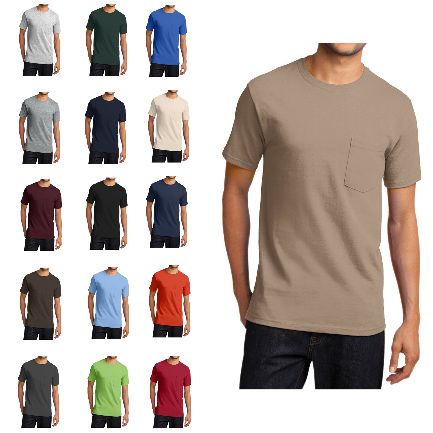 Mafoose Men's Essential T Shirt with Pocket PC61P gallery